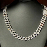D Color Moissaite Diamond Cuban Chain