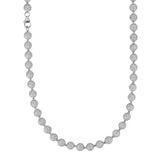 D Color Moissanite Ball Link Chain For Men's