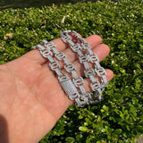 Moissanite Double C Custom Link Chain For Men's