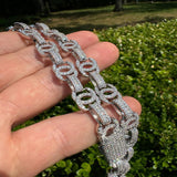 Moissanite Double C Custom Link Chain For Men's