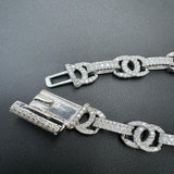 Moissanite Double C Custom Link Chain For Men's