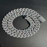 Round Cut D Color Moissanite Luxury Cuban Chain Gift For Men's