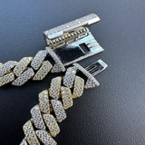 Dual Tone Moissanite Diamond Hip Hop Chain