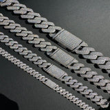 Iced Out Luxury Moissanite Cuban Link Chain