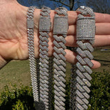 Iced Out Luxury Moissanite Cuban Link Chain