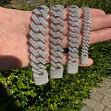 Iced Out Luxury Moissanite Cuban Link Chain