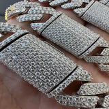 Iced Out Luxury Moissanite Cuban Link Chain
