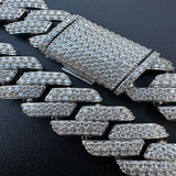 Iced Out Luxury Moissanite Cuban Link Chain