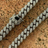 925 Silver Moissanite Diamond Chain