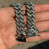 925 Silver Moissanite Diamond Chain