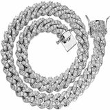925 Silver Moissanite Diamond Chain