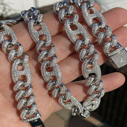 Miami Iced Out Moissnaite Cuban Chain