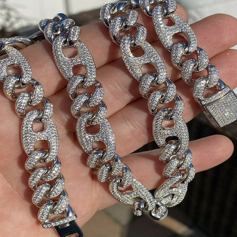 Miami Iced Out Moissnaite Cuban Chain