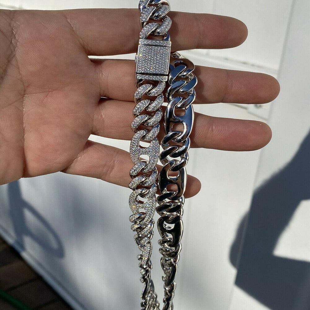 Miami Iced Out Moissnaite Cuban Chain