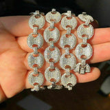 D Color Moissanite Puffed Chain Hip Hop Luxury Chain