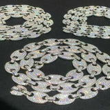 D Color Moissanite Puffed Chain Hip Hop Luxury Chain