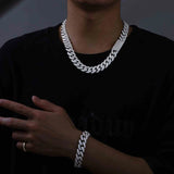 Hip Hip Moissanite Diamond Cuban Chain Gift For Men's
