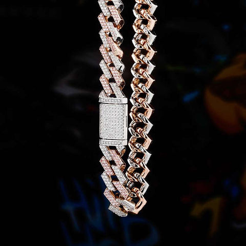22MM Moissanite Iced Out Cuban Chain For Him