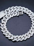 22MM Full Moissnaite Iced Out Hip Hop Cuban Chain For Men's