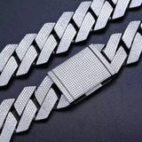 22MM Full Moissnaite Iced Out Hip Hop Cuban Chain For Men's