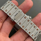 Moissanite Diamond With Roman Dial Hip Hop Watch