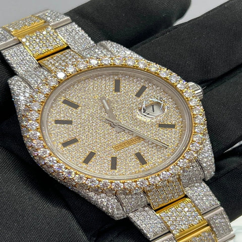 Iced Out Moissanite Luxury Watch For Men's