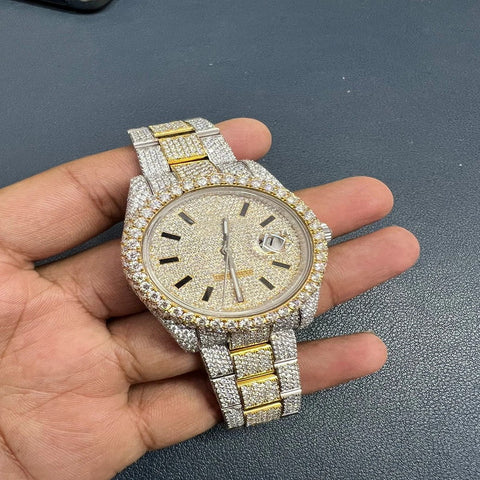 Iced Out Moissanite Luxury Watch For Men's
