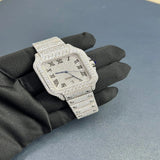 Moissanite Iced Out Bust Down Automatic Men's Watch