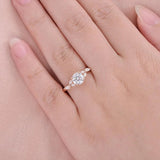 Round Cut Vintage Moissanite Wedding Ring