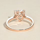 Heart Cut Moissanite Solitaire Engagement Ring For Her