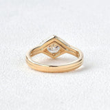 Moissanite Round Cut Vintage Wedding Rind Set
