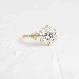 Round Cut Vintage Moissanite Engagement Ring