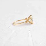 Round Cut Vintage Moissanite Engagement Ring