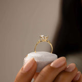 Round Cut Vintage Moissanite Engagement Ring