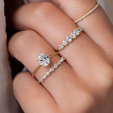 Oval Cut Moissanite Solitaire Promise Ring For Her