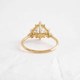 Princess Cut Vintage Moissanite Engagement Ring