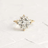 Princess Cut Vintage Moissanite Engagement Ring