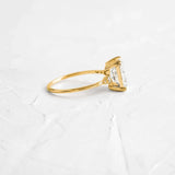 Radiant Cut Five Stone Moissanite Engagement Ring