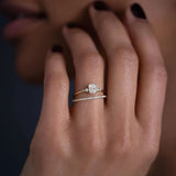 Radiant Cut Five Stone Moissanite Engagement Ring
