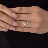 Radiant Cut Five Stone Moissanite Engagement Ring
