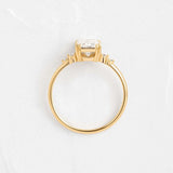 Radiant Cut Five Stone Moissanite Engagement Ring