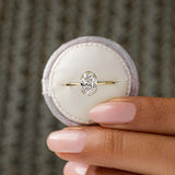 Oval Cut Solitaire Moissanite Engagement Ring
