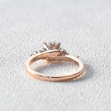 Round Cut Vintage Moissanite Wedding Ring