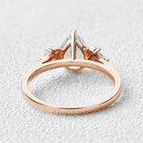 Pear Cut Vintage Moissanite Engagement Ring