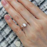 Pear Cut Vintage Moissanite Engagement Ring