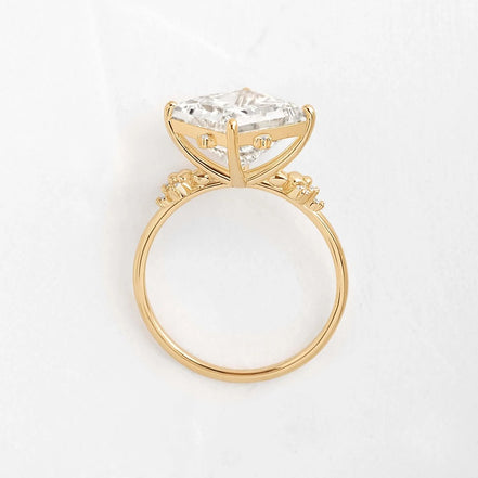 Princess Cut Vintage Moissanite Engagement Ring