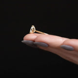 Oval Cut Hidden Halo Moissanite Engagement Ring