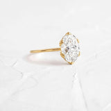 Oval Cut Solitaire Moissanite Engagement Ring