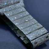 Automatic Iced Out Full Moissanite Diamond Watch For Him