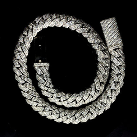 Luxury Moissanite Diamond Hip Hop Cuban Chain